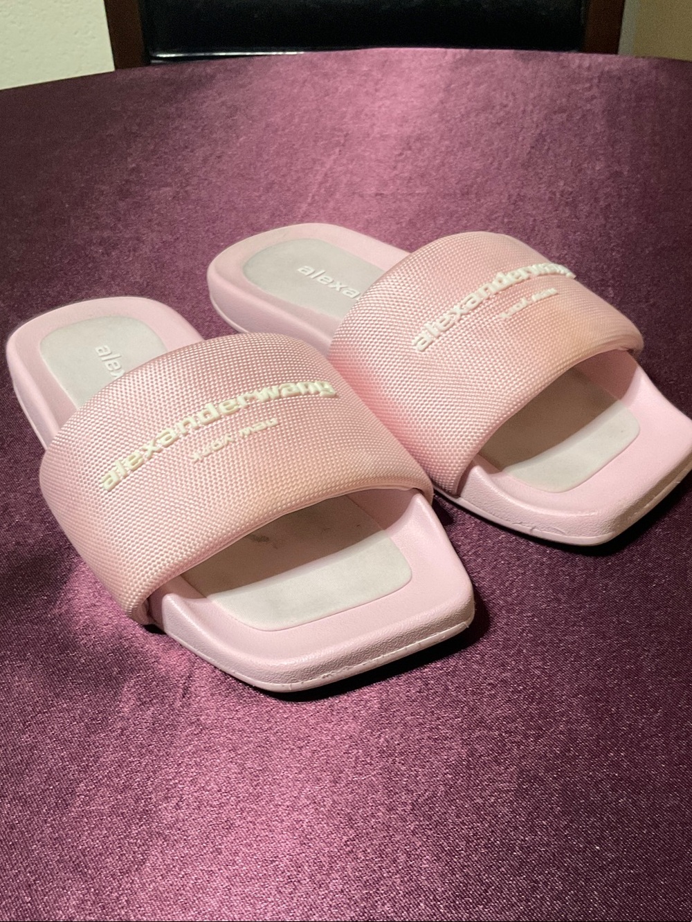 Alexander Wang Pink Slide Sandals